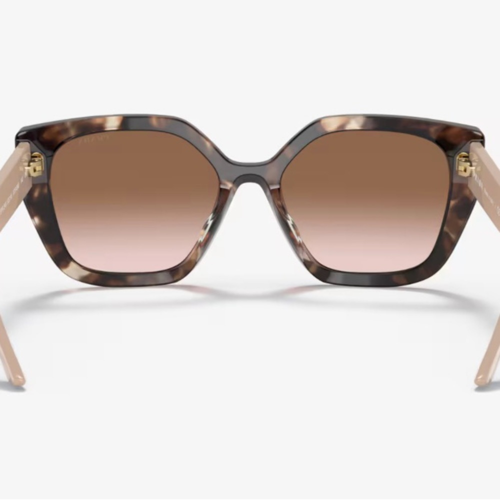 Prada PR 24XS Sunglasses, Brown Gradient Caramel Tortoise - Picture 3 of 10